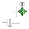 Titanium Marquise Flower Helix Stud 16G Four-Petal CZ Floral Cartilage Tragus Conch Ear Piercing Jewelry - Image 23