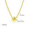 316L Stainless Steel Butterfly Moon Lock Blue Eyes Pendant Necklace For Women Multilayer Choker Chain Jewelry Gifts - Image 39