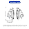 Openwork Leaf Pattern Hoop Earrings with Sculpted Detail - Image 71