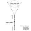 Stainless Steel Sexy Multilayer Sequins Chain Tassel Crystal Pendant Necklace For Woman Y Shape Disc Choker Necklace - Image 7