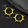 Punk Spike Rivet Hoop Earrings For Women Men Ear Studs Stainless Steel Gothic Hip Hop European and American Earring Jewelry Gift - Image 16