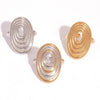 1 Piece Stainless Steel Oval Multi-Color Wire-Wrapped Ring for Women Girls Ring Gift Suitable for Outdoor Activities - Image 6