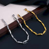 2/3mm Wide Stainless Steel Bamboo Chain Bracelet 19/21/23cm Length Silver Color Men Women Hand Jewelry - Image 6