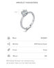 MODIAN Solid 925 Sterling Silver Crown Exquisite 1CT Shining Zirconia Wedding Ring For Women Engagement Basic Fine Jewelry Gifts