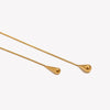 Two Water Drop Snake Chains Necklace Silver Color Stainless Steel Accessories Gold Plated Women's Neck Chain - Image 3