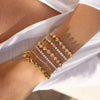 Star-Detail Chain Bracelet with Gold-Tone Finish - Image 22