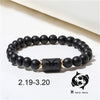 Zodiac Bracelets For Women Men Matte Black Agate Beads Wristbands Couple Gifts Jewelry Beaded Bracelets - Image 9
