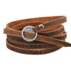 Vintage Bohemian Style Jewelery Multilayer Wrap Leather Bracelet For Men And Women Embossing Letter Bracelets - Image 2