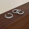 3pcs Ear Cuff Silver Hoop Cuffs Earring for Women Teen Non Piercing Cubic Zirconia Earring Gifts - Image 4