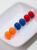 Cute 9Pairs/set Colorful Small Acrylic Curved Rectangle Earrings for Women Girls Star Square Round Earrings Jewelry - Image 5