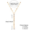 Stainless Steel Sexy Multilayer Sequins Chain Tassel Crystal Pendant Necklace For Woman Y Shape Disc Choker Necklace - Image 9
