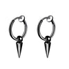 2pcs Stainless Steel Non Pierced Clip On Earrings for Men Women Magnetic Stud Earrings Punk Dangle Huggie Hoop Earrings Set - Image 10