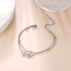 Cute Elegant Stainless Steel Anklet for Women Silver Color Planet Star Heart Turtle Octopus Charm Summer Sandals Jewelry - Image 5