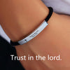 Cross Jesus Scripture Quote Bracelet Christian Bible Verse Engraved Letters Stainless Steel Bracelets Braided Rope Wristband - Image 3