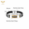 Stainless Steel Bracelet Men Women Wristband Black Grooved Rudder Mesh Chain Insert Gothic Wristband Stylish Bangle Accessories - Image 10