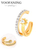 Silver Ear Needle Simple Ear Clip White Zircon Wrapping Design Earring for Women Jewelry Gift - Image 31