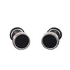 Men's Earings Titanium Steel Round Black Oil Drip Stud Earrings For Men Korean Stainless Steel Punk Jewelry Accessories - Image 5
