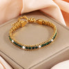 Layered Bead Chain Bracelet with Multicolor Strands - Image 7