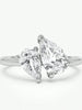 Silver Simple Classic Zircon Water Drop Ring For Women Engagement Wedding Jewelry - Image 4