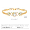 Head Charm Cuban Chain Bracelets for Women Girls,Chic Heart Bling CZ Stone Gold Color Metal Link Cuff Bracelet Wristband - Image 11