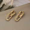 Retro Double Loop Design Drop Earrings Gold Color Geometric Round Hoop Earrings for Women Girls Punk Hip Hop Jewelry - Image 11