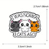 Cute Tiny Black Cat Enamel Pin Novelty Cartoon Animal Metal Badge Brooch for Jewelry Accessory Gifts - Image 14