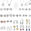 Silver Snowflake,Ginkgo,and Star Moon Elephant Earrings Are Jewelry Gifts Suitable For European Women - Image 1