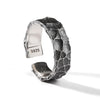 Stone Pattern Ring for Men and Women Crack Style Retro Finger Jewel Silver Plated Opening Adjustable - Image 1