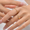 Simple Stainless Steel 1mm/3mm Thin Ring Gold Color Stackable Finger Rings Minimalist Jewelry for Women - Image 6
