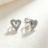 Silver and Compact Star Moon Heart-Shaped Snowflake Zircon Earrings for Women Minimalist Engagement Party Jewelry - Image 25