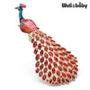 Large Peacock Brooches For Women Lady Beautiful Enamel Bird Office Party Brooch Pins Gifts - Image 5