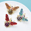 Big Enamel Bee Brooches For Women Men 3-color Flower Insects Party Causal Brooch Pin Gifts - Image 5