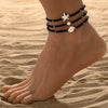 3pcs Set Bohemian Irregular Turquoise Starfish Rice Bead Elastic Anklets for Women Summer Beach Party Jewelry Sets Gift - Image 8