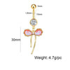 Stainless Steel Belly Button Ring Butterfly Pearl Shell Colorful Starfish Belly Button Ring Body Piercing Jewelry - Image 11