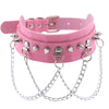 1Pc Harajuku Gothic Spike Rivet Star Necklaces Collares Hip Hop Rock Black Bowknot PU Lace Leather Sexy Y2K Girl Choker Jewelry - Image 28
