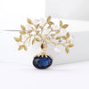 Enamel Fortune Tree Brooches for Women Unisex Pearl Plant Pins Casual Party Accessories Gifts Friends Decoration - Image 10