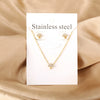 Necklaces Jewelry Sets For Women Girls Stainless Steel Pendant Necklaces And Earrings 2 Pieces Sets Wedding Party Jewelry Gifts - Image 40