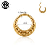 1PC Titanium Meteorite Crater Style Nose Rings Septum Hoop Crescent-Shaped Cartilage Tragus Helix Earring Piercing Body Jewelry - Image 7