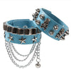 PU Leather Studded Bracelet Punk Bracelet Adjustable Goth Cuff Bracelet Gothic Rivet Buckle Wristband for Men Women - Image 6