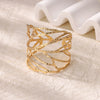 Stainless Steel Bracelet For Women Men Aesthetic Flower Leaf Bangle Opening Gold Color Geometric Bangles Bracelets Jewelry - Image 28