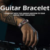 Retro Faux Leather Guitar Bracelet, Punk Rock Music Guitar Leather Bracelet, Handmade Braided Multi-Layer Wrap Bracelet - Image 5
