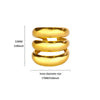 Stainless Steel Irregular Wave Rings For Women Creative Gold Color Adjustable Open Ring Female Jewelry Punk Rapper Gifts - Image 13