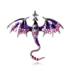 Enamel Fly Dragon Brooch for Women Men Rhinestone Beautiful Legand Animal Party Office Classic Broochs Pins Gifts Accessories - Image 10
