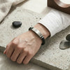 Braided Leather and Stainless Steel Bracelet with 21 cm Length - Image 39