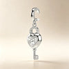 Heart Lock Key CZ Jewelry Set Women Melting Heart Pendant Necklace Imitation Pearl Bracelet Earrings Valentine Love Gift - Image 6