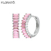 13mm Crystal Hoop Earrings for Women Silver Needle Zircon Huggie Small Earrings Hoop Piercing Jewelry Gifts - Image 19
