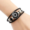 2pcs/set Sun and Moon Lovers Leather Bracelet Punk Multi-Layered Beaded Braided Adjustable Bracelet Set For Couple Jewelry - Image 7