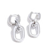 NiNice Stainless Steel Textured Geometric Drop Earrings Handmade Polished Temperament Jewelry Pvd Plating - Image 8