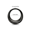 Smooth Hinged Hoop Clicker in 316L Stainless Steel for Nose Septum and Cartilage - Image 12