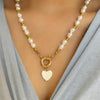 Ywzixln Bohemian Colorful Beads Chain Necklaces White Heart Pendant Jewelry For Women Valentine's Accessories - Image 2